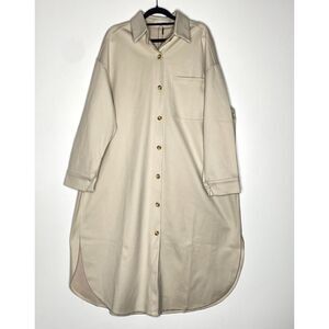 New Fashion Nova Keeping it Simple Long Shacket Women's Size Medium